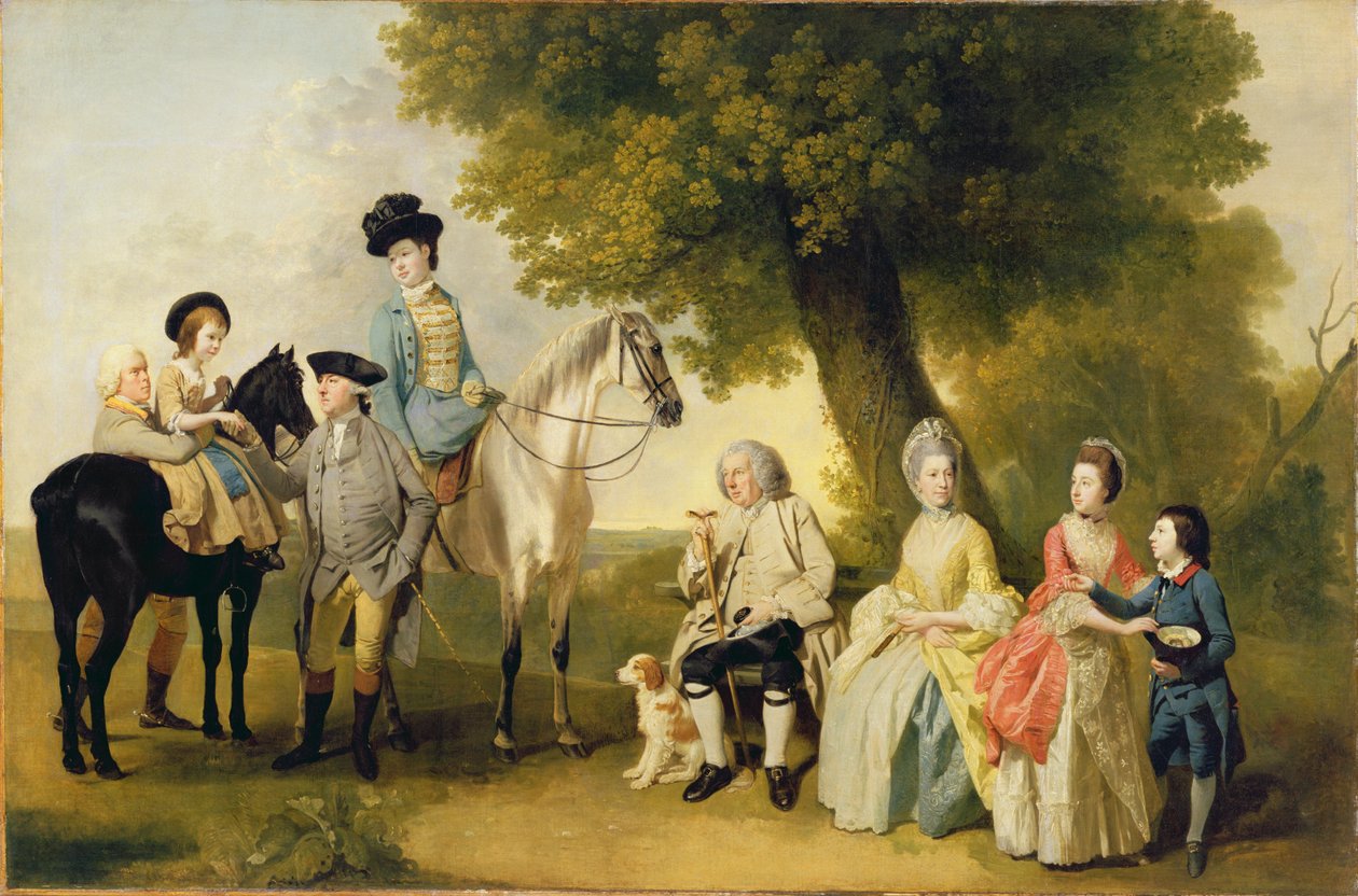 Drummond Ailesi, c.1769 (tuval üzerine yağlı boya) by Johann Zoffany