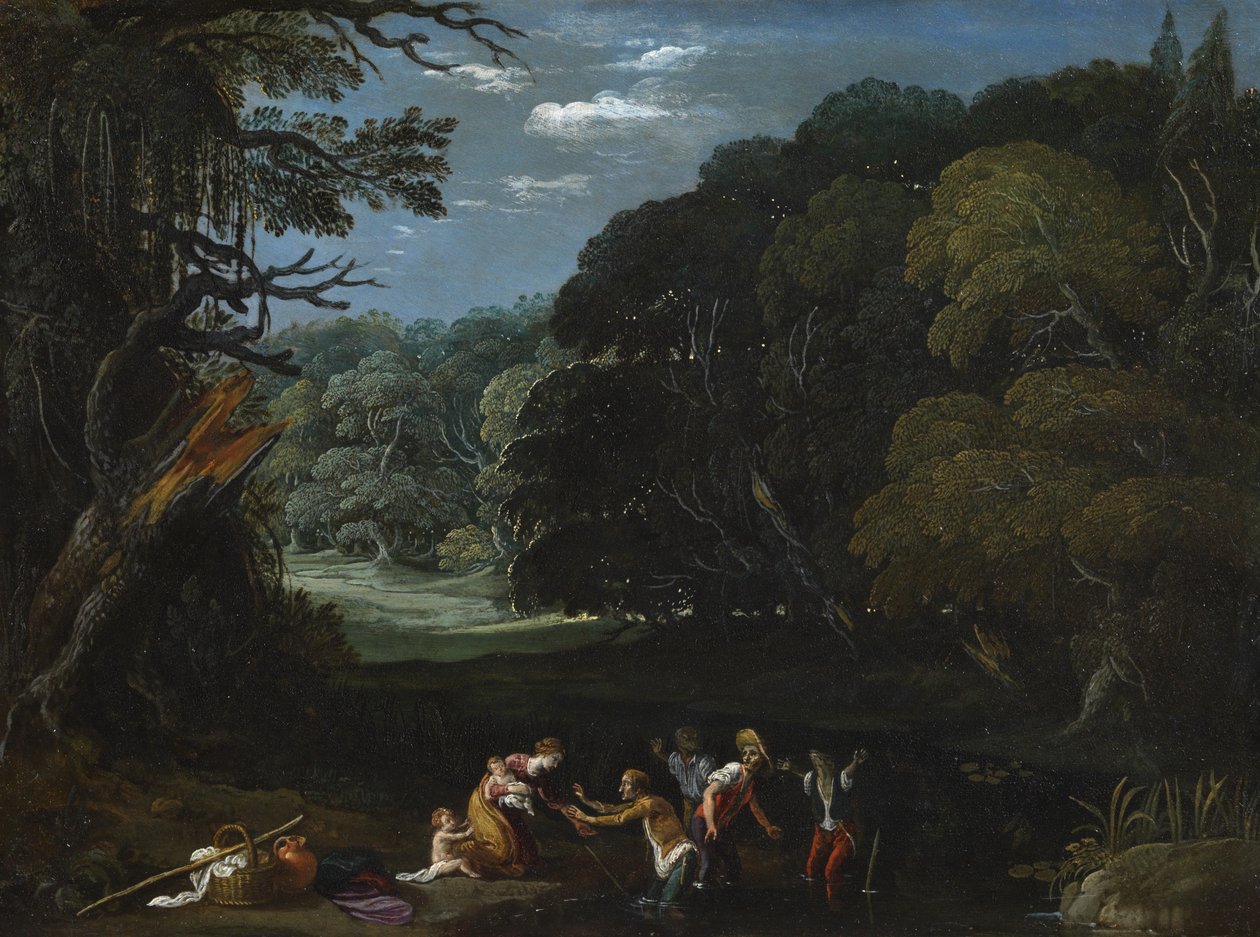 Latona, Likyalı köylüleri kurbağaya dönüştürüyor (Elsheimer