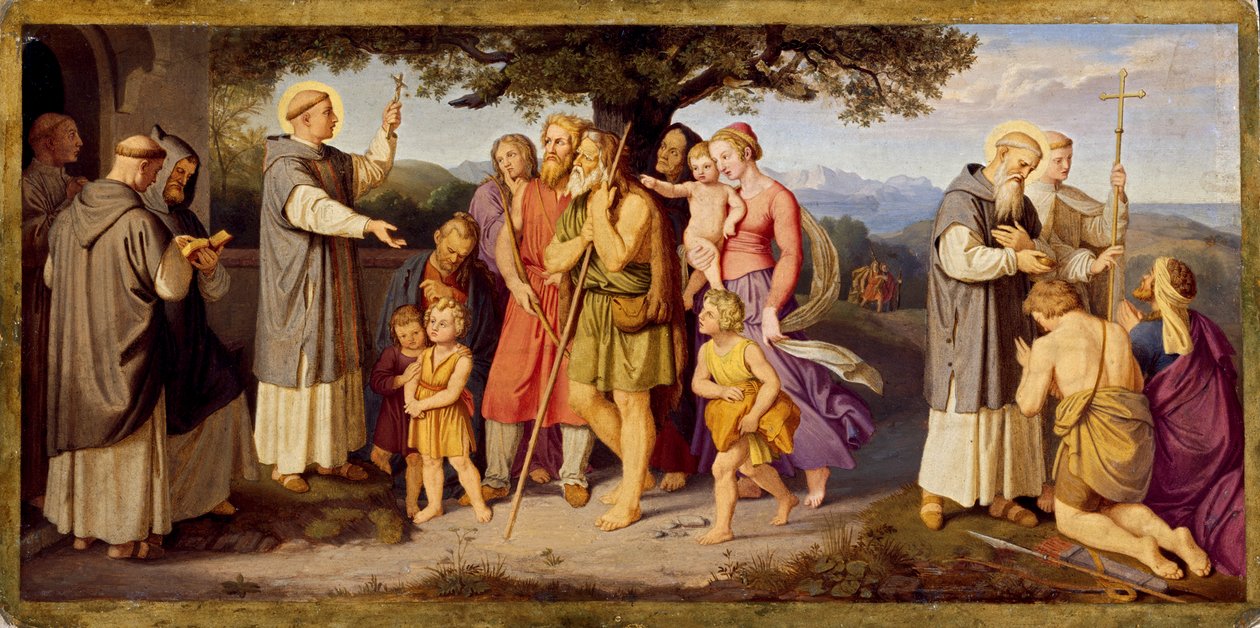 Frizyalılar arasında Aziz Boniface'in vaazı by Johann von Schraudolph