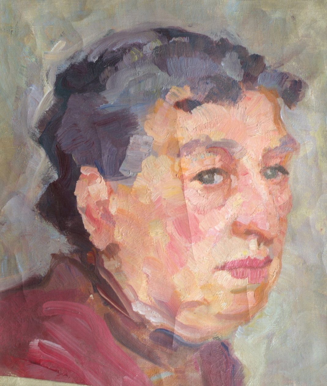 bir bayanın portresi by Johanna Kampmann Freund