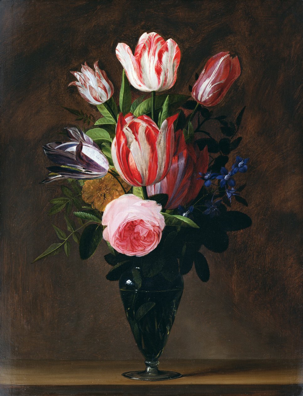 Vazoda çiçekler (panel) by Johannes Antonius van der Baren