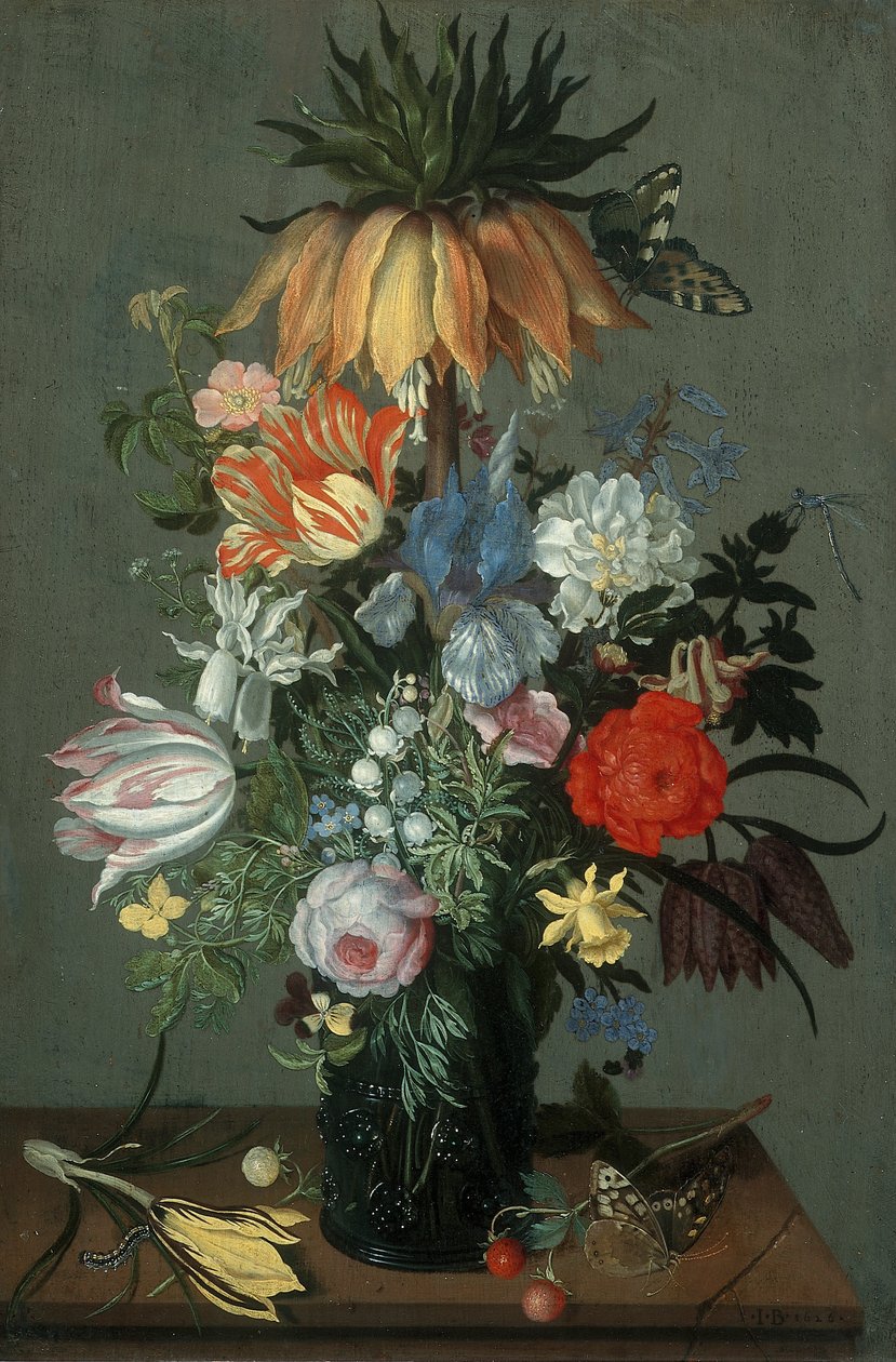 Crown Imperial ile Çiçek Natürmort by Johannes Bosschaert
