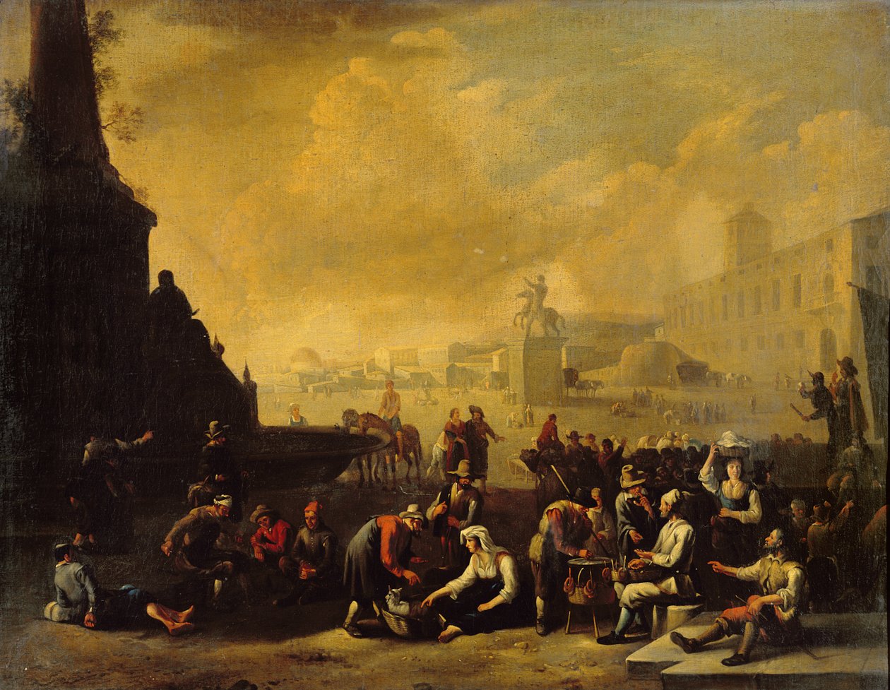 Rakamlarla Bir Roma Forumu by Johannes Lingelbach