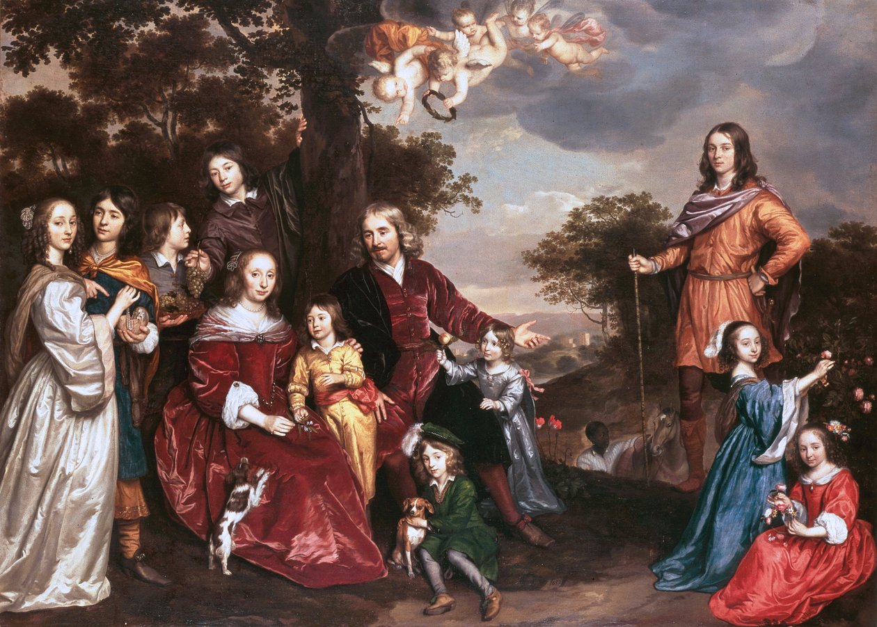 Willem van den Kerckhoven ve Ailesi by Johannes Mytens