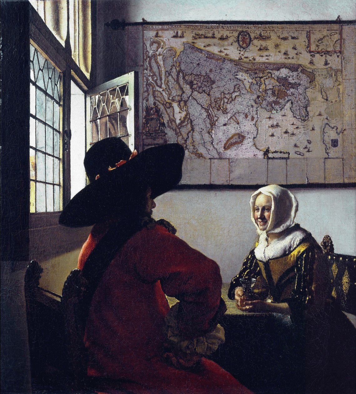 Memur ve Gülen Kız by Jan Vermeer van Delft