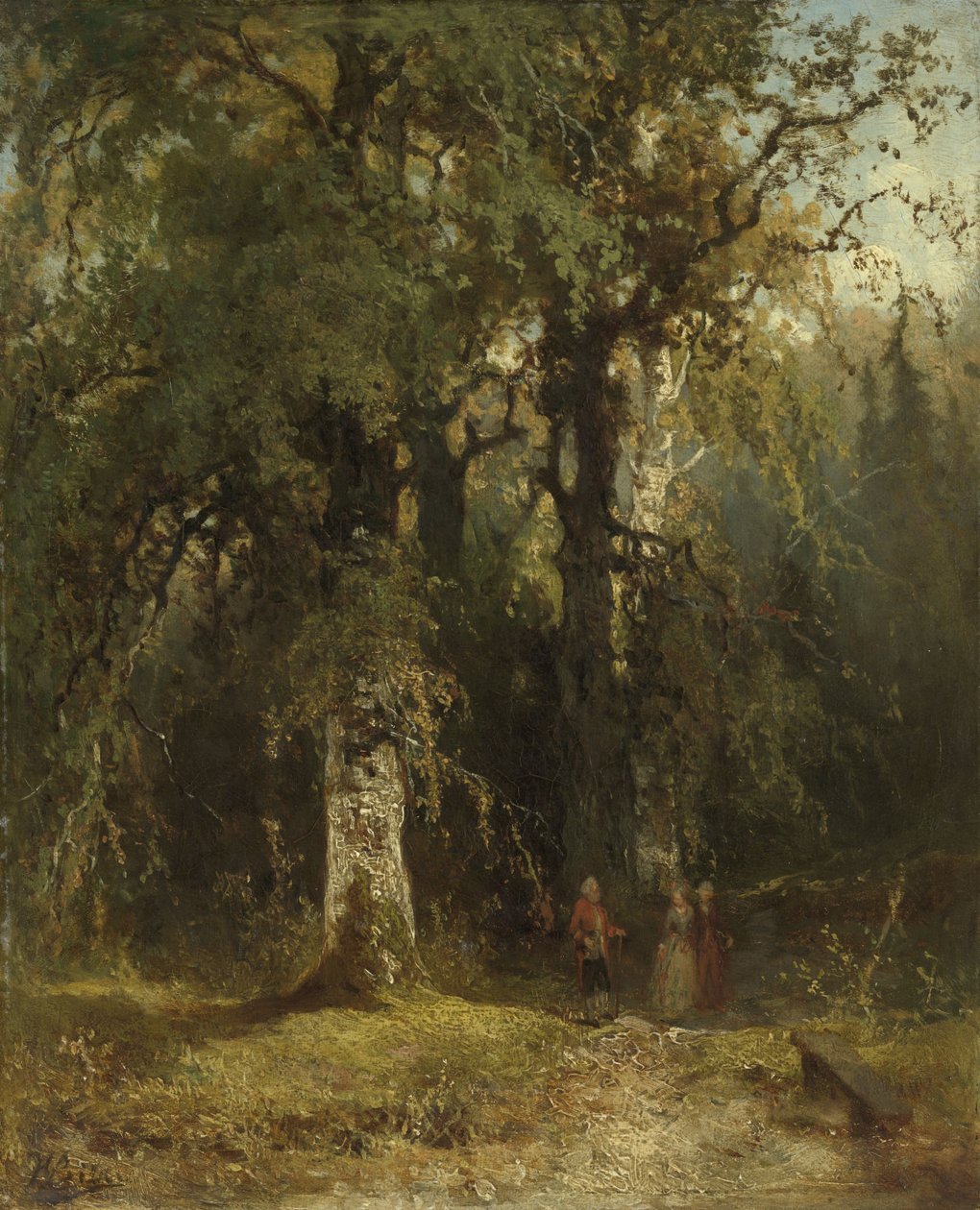 Ormanda Görüntüle by Johannes Warnardus Bilders
