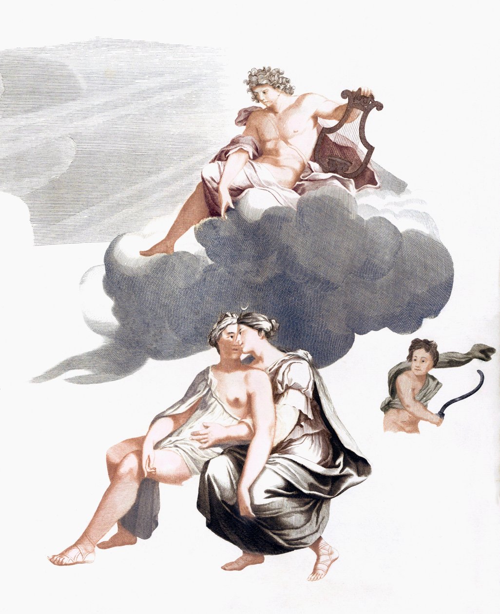 Jüpiter ve Callisto (baskı) by Johannes (after) Teyler
