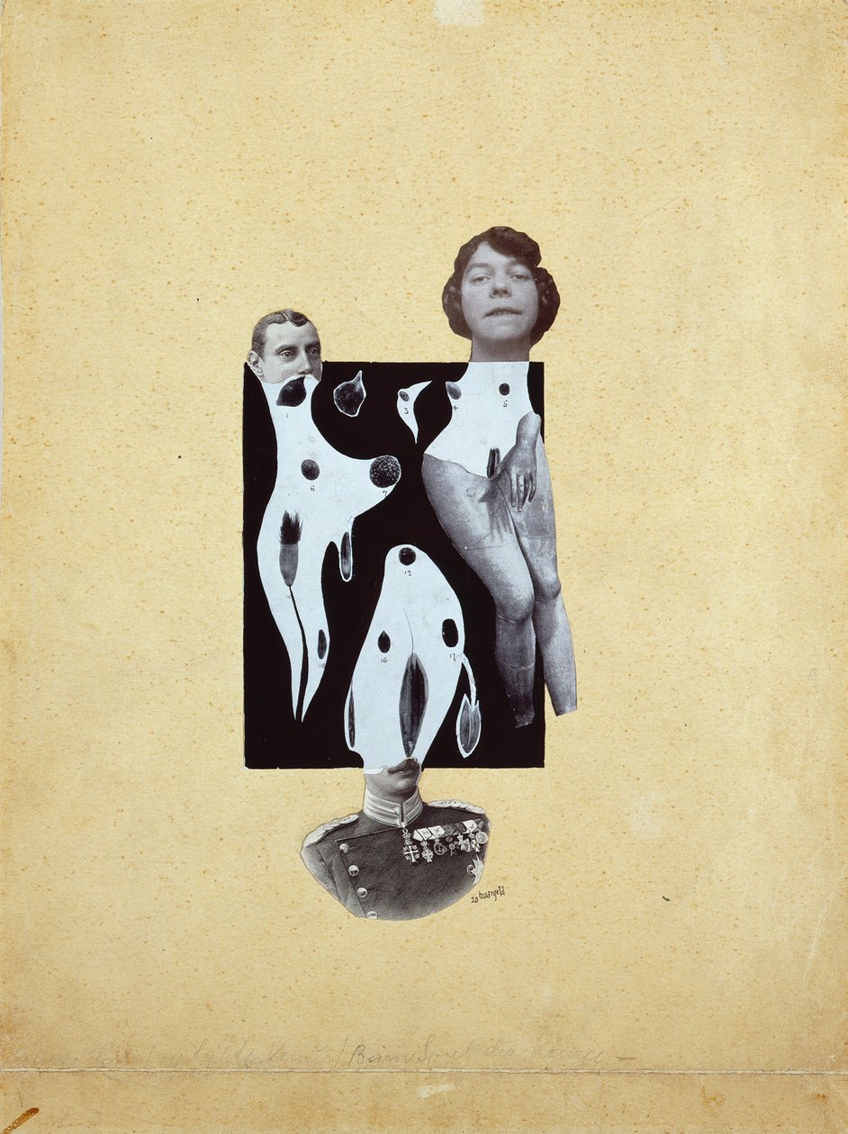 Kralların Oyununda Venüs - Johannes Theodor Baargeld (Zentrodada) (1892-1927). Kolaj by Johannes Baargeld