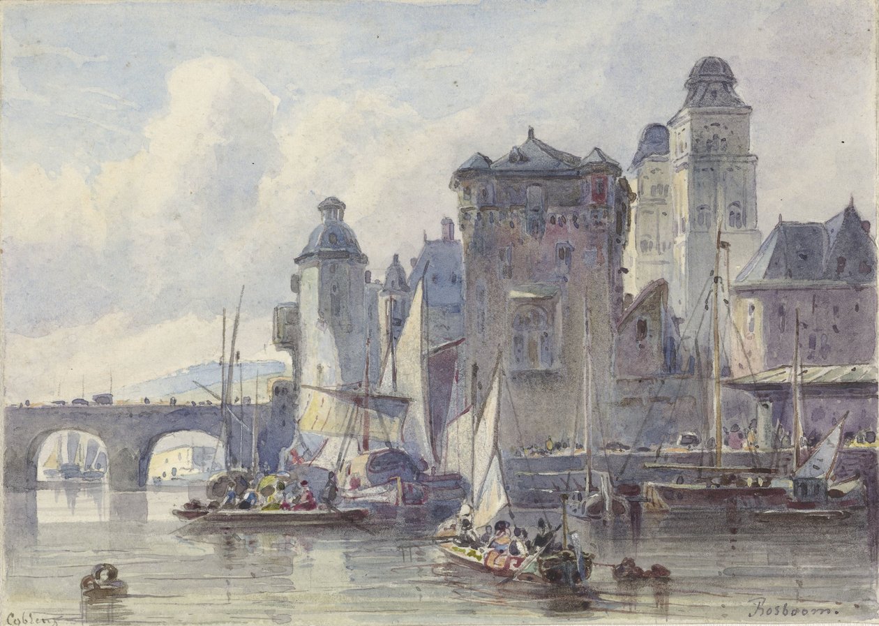 Koblenz'de yüz by Johannes Bosboom