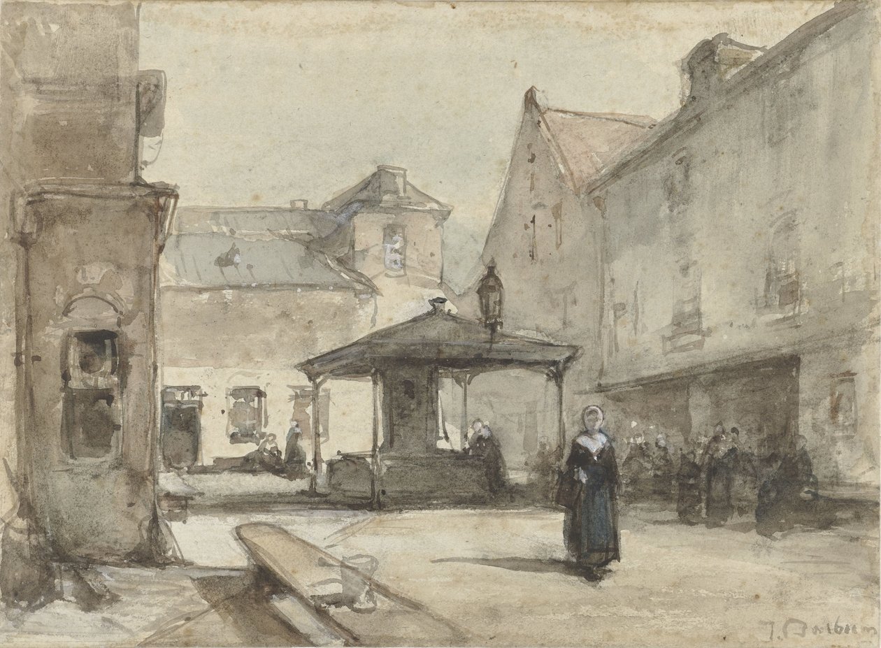 kasaba merkezi by Johannes Bosboom