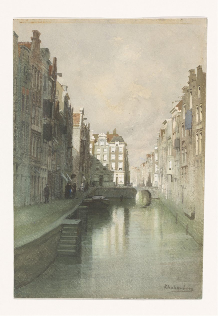Rotterdam (nesne üzerindeki başlık) by Johannes Christiaan Karel Klinkenberg (signed by artist)