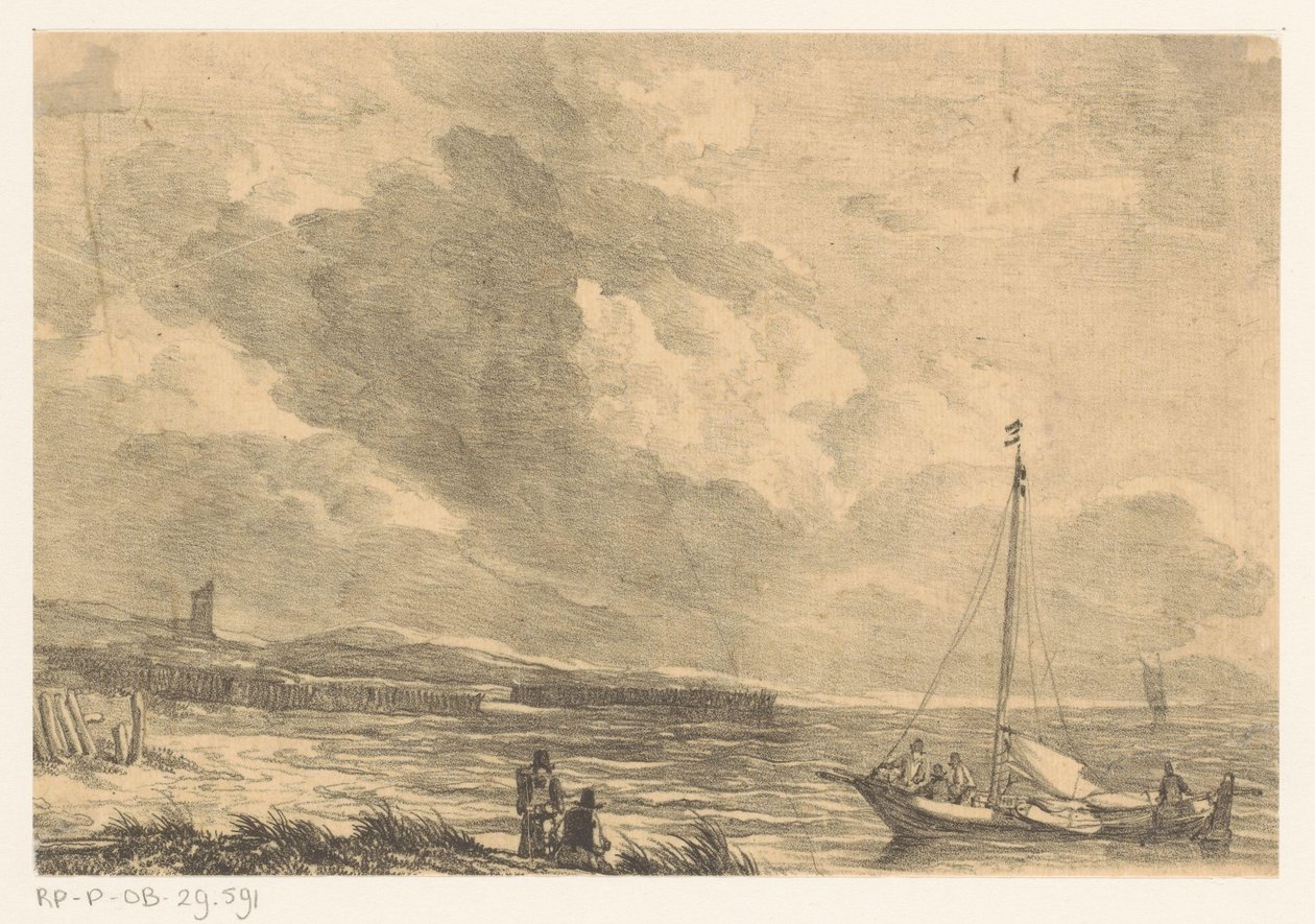 Yelkenli demirleri by Johannes Christiaan Schotel