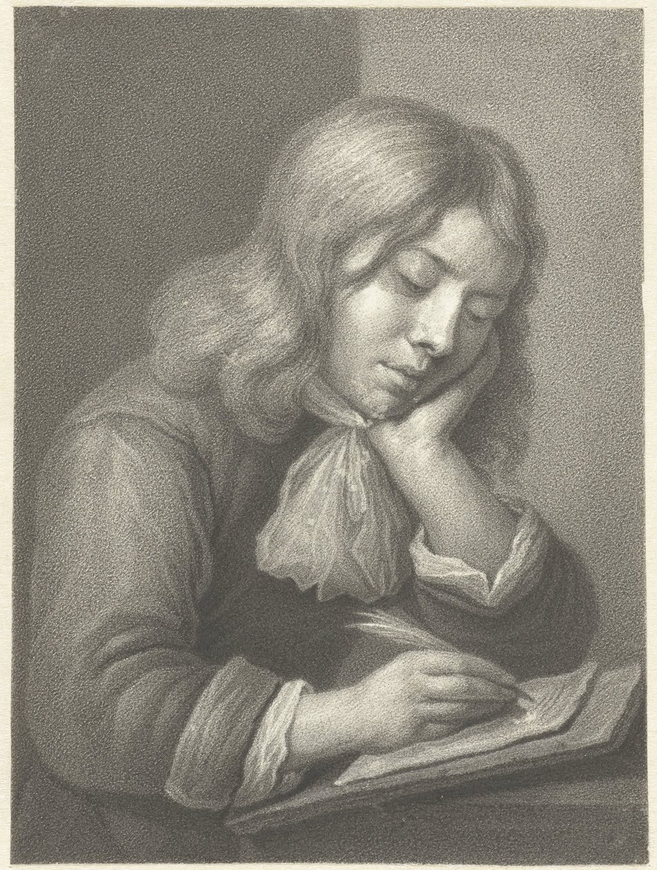 yazan çocuk by Johannes Cornelis Mertens