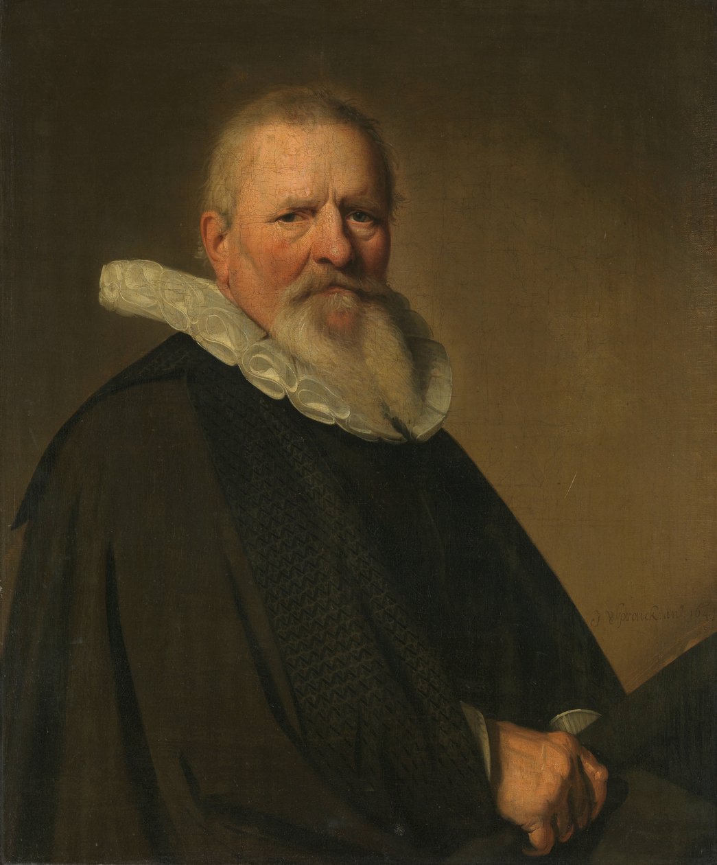 Pieter Jacobsz Schout (1570-1645), Haarlem Belediye Başkanı by Johannes Cornelisz. Verspronck