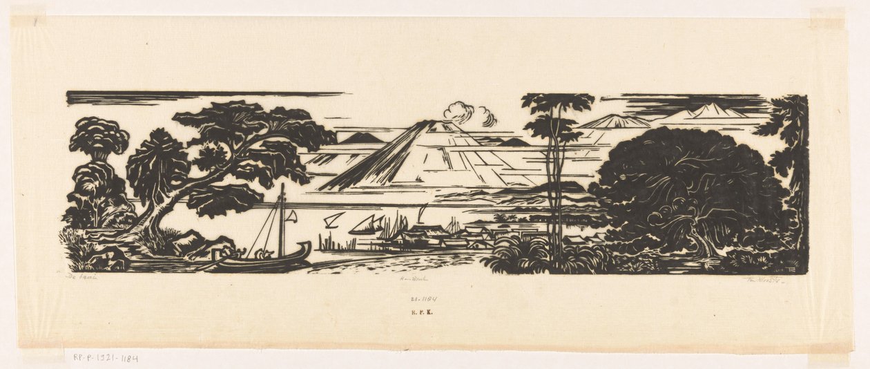 The Bay (nesnedeki orijinal başlık) by Johannes Frederik Engelbert ten Klooster (signed by artist)