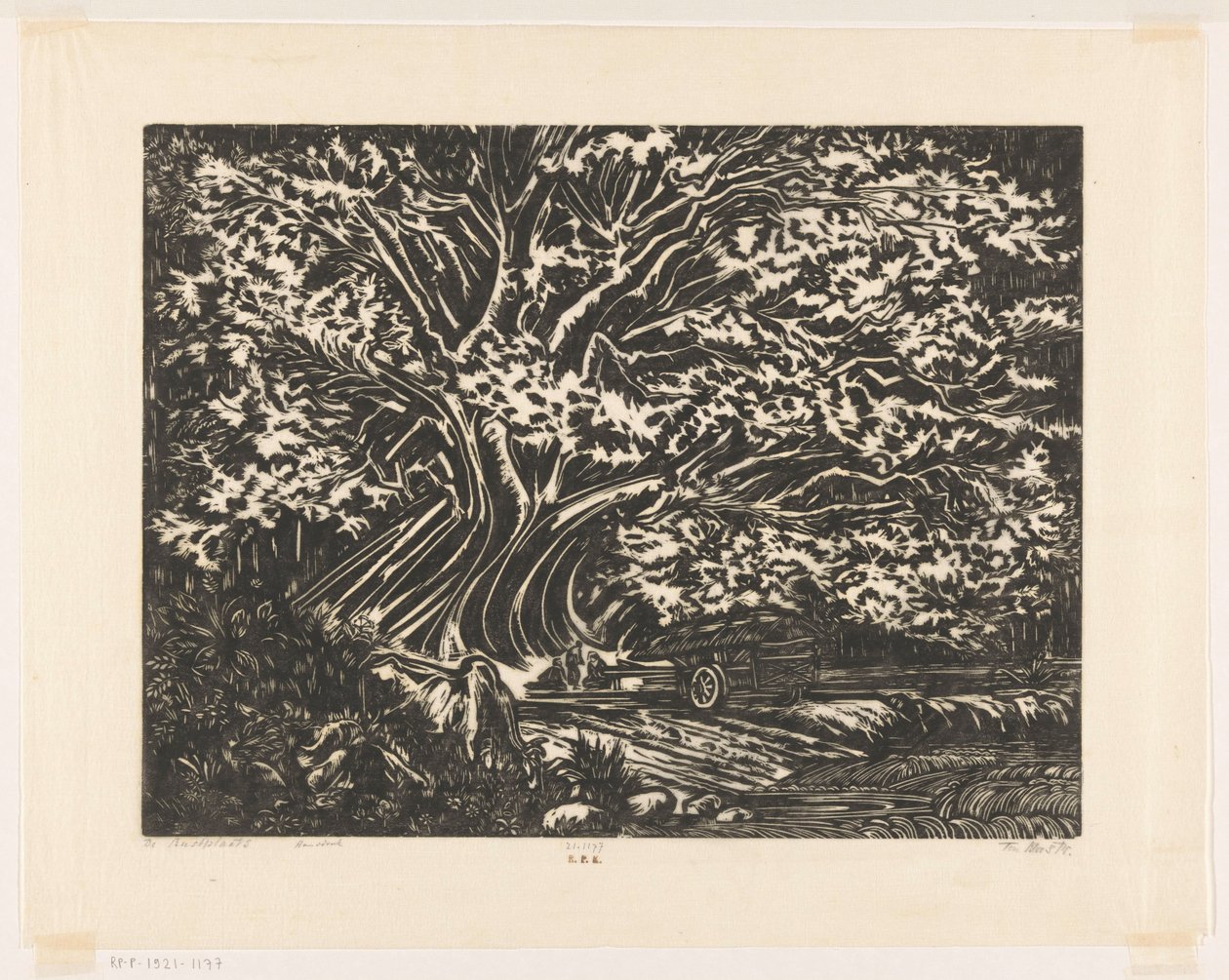 Dinlenme Yeri (nesne üzerindeki orijinal başlık) by Johannes Frederik Engelbert ten Klooster (signed by artist)