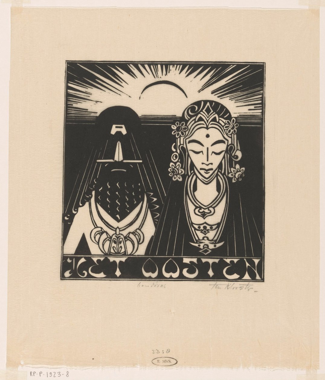 Doğu (nesne üzerindeki orijinal başlık) by Johannes Frederik Engelbert ten Klooster (signed by artist)