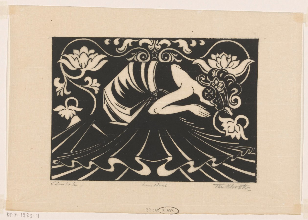 Sembah (nesne üzerindeki orijinal başlık) by Johannes Frederik Engelbert ten Klooster (signed by artist)