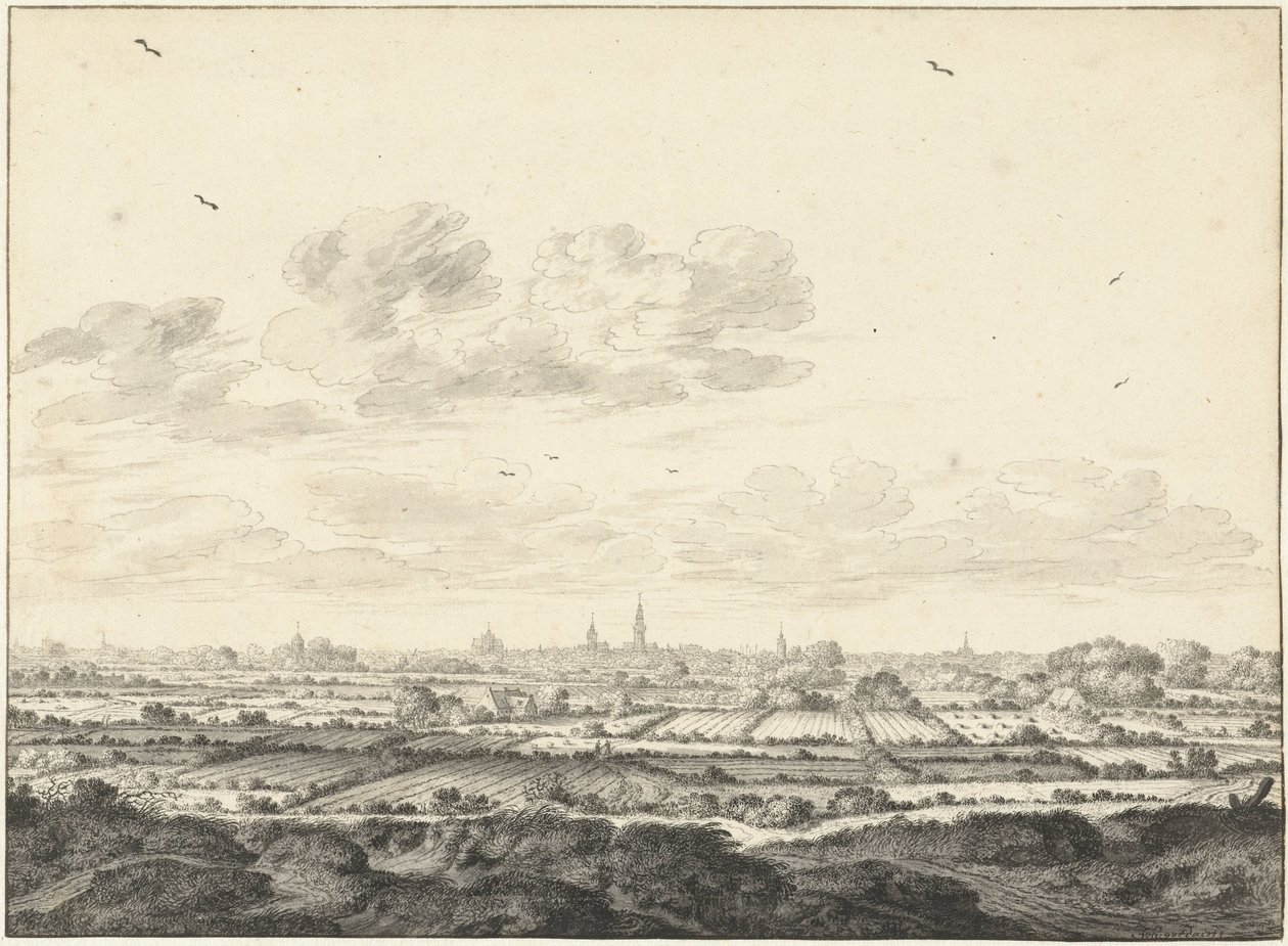 Middelburg'un görünümü by Johannes Goedaert