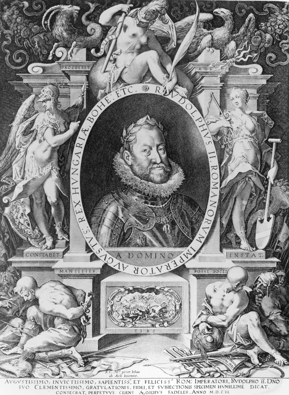 Igishushanyo cya Rudolph II (1576-1612) by Johannes Hausser von Ach