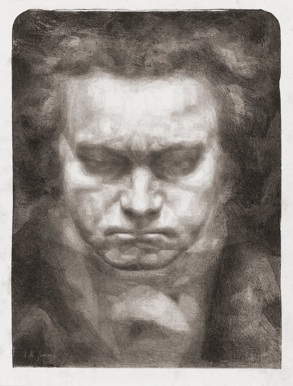 Ludwig van Beethoven, portre by Johannes Hendricus Fekkes