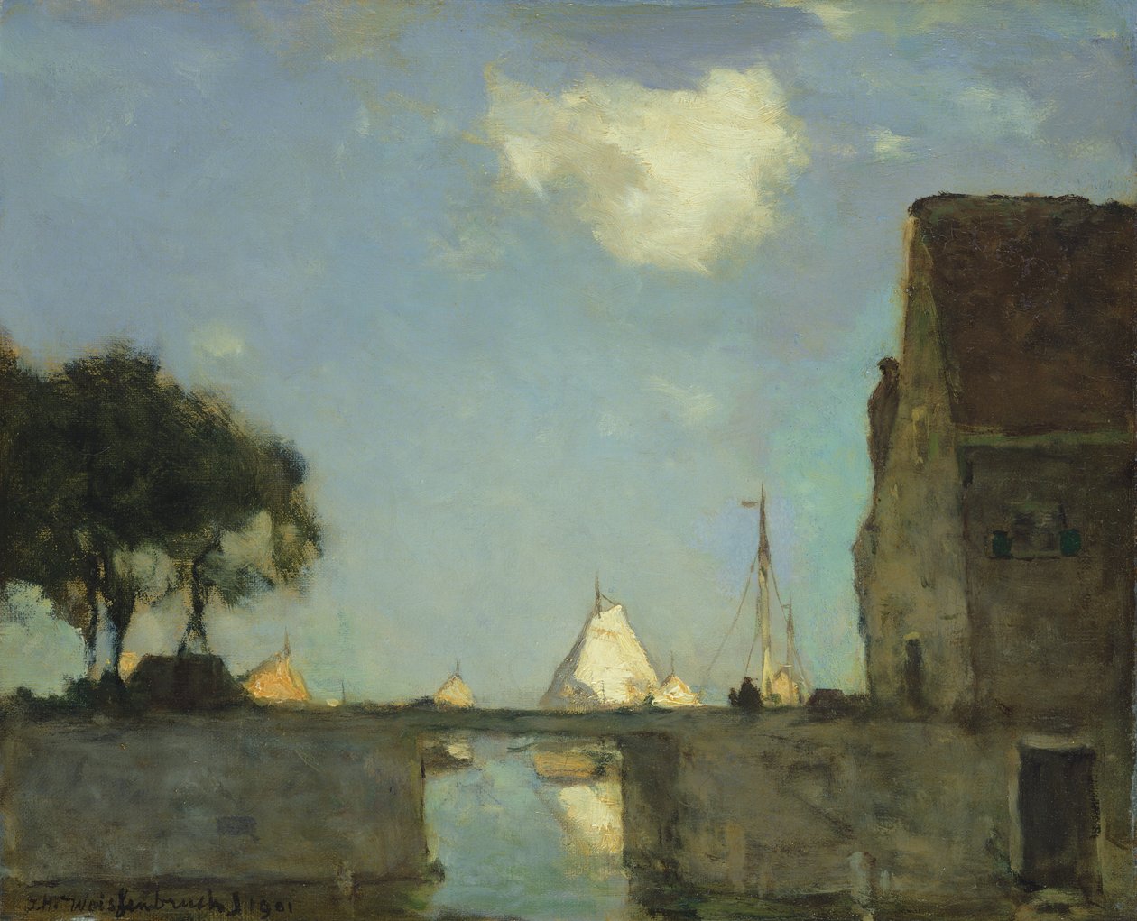 Kuzey, Nieuwkoop yakınlarında, 1901 by Johannes Hendrik Weissenbruch