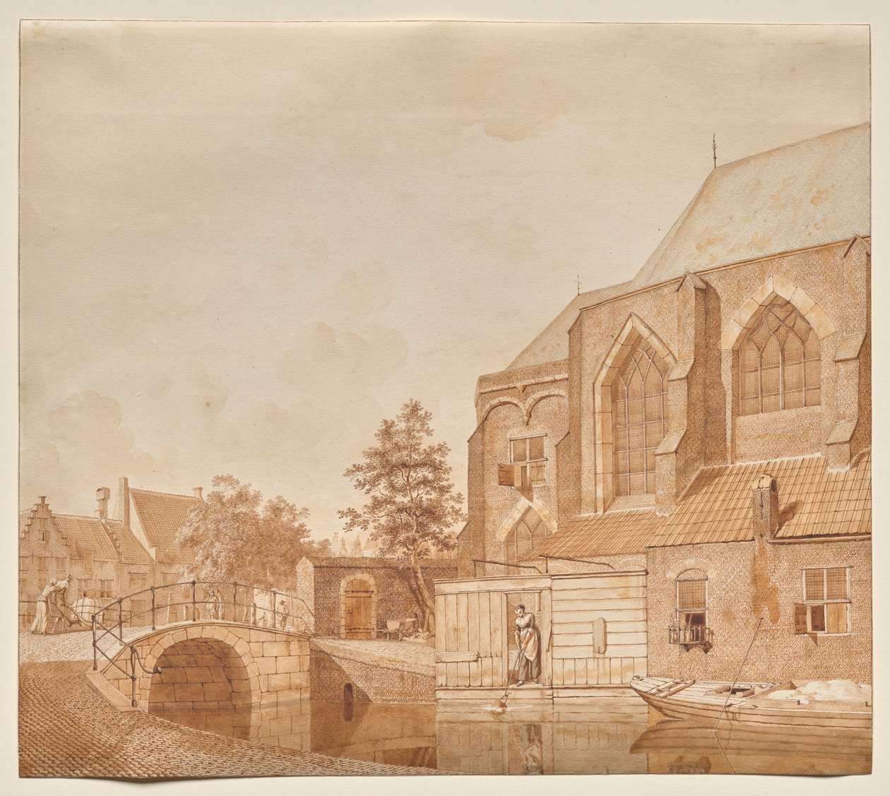 Yeni Kilise, Delft'ten Bir Görünüm by Johannes Huibert Prins