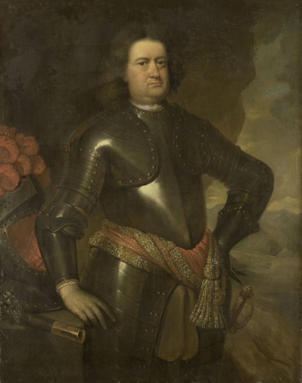 Bir Askeri Subayın Portresi by Johannes I Vollevens