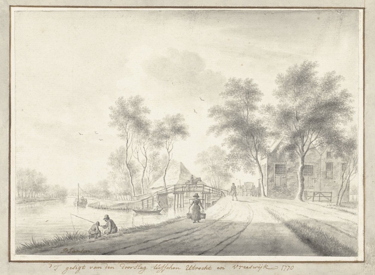 Utrecht ve Vreeswijk arasındaki atılımın yüzü by Johannes Janson