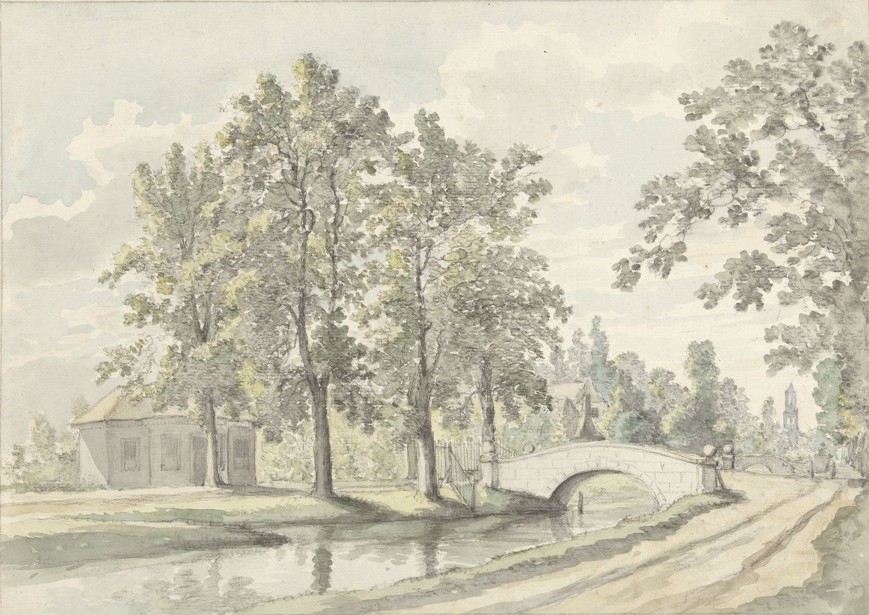 Utrecht'in dışındaki Biltstraat'ın görünümü by Johannes Jelgerhuis