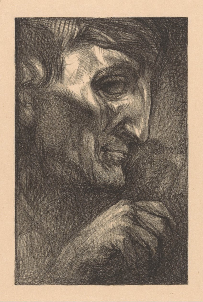 Bir adamın başı ve eli by Johannes Josephus Aarts