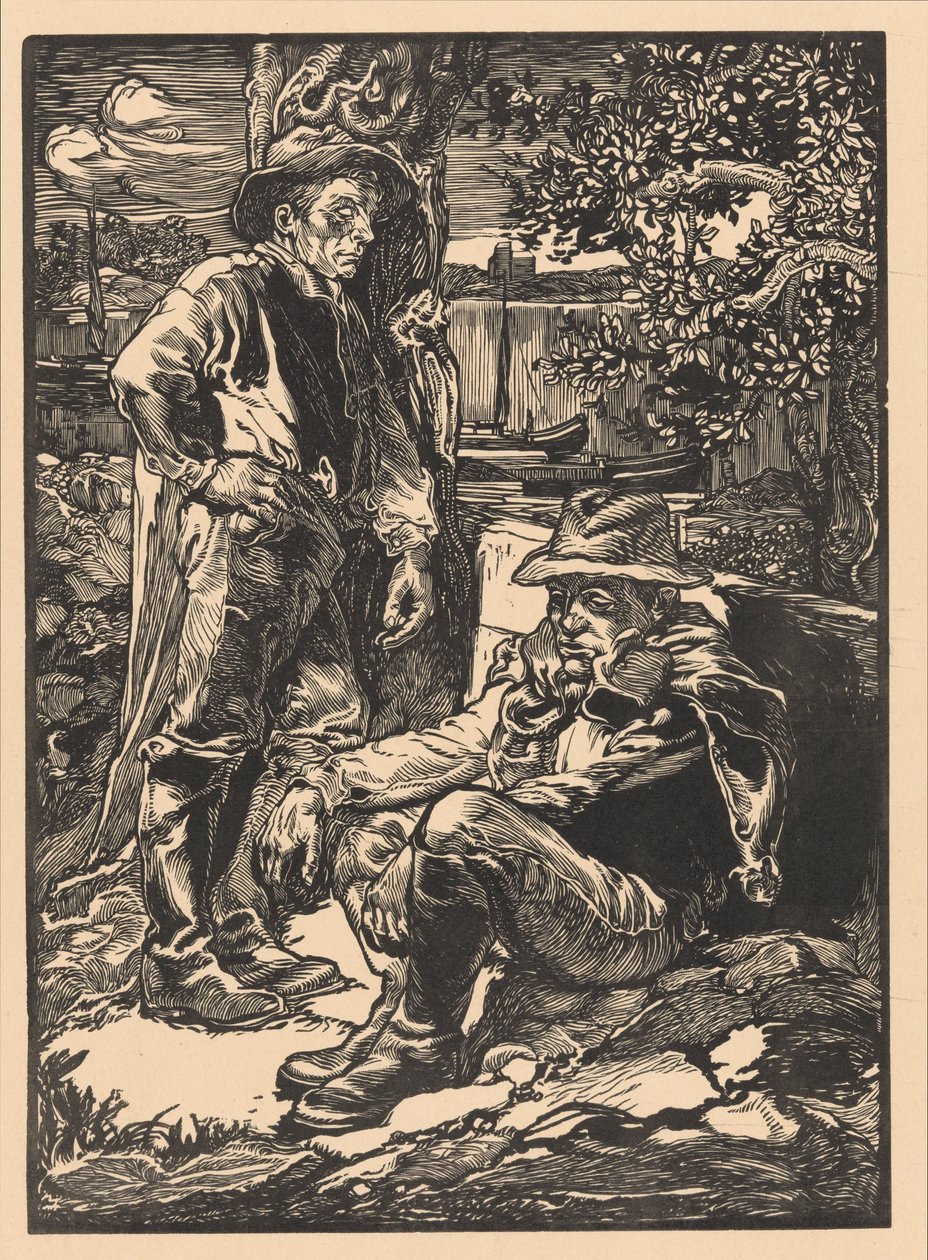 Dinlenme polder işçileri by Johannes Josephus Aarts