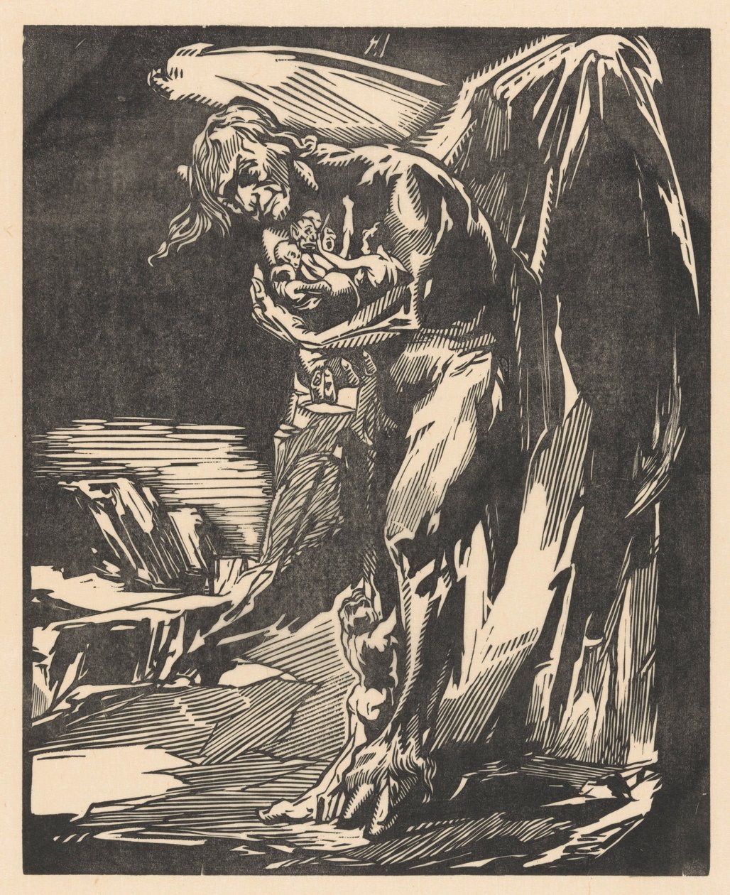 Kollarında rakamlar olan şeytan by Johannes Josephus Aarts