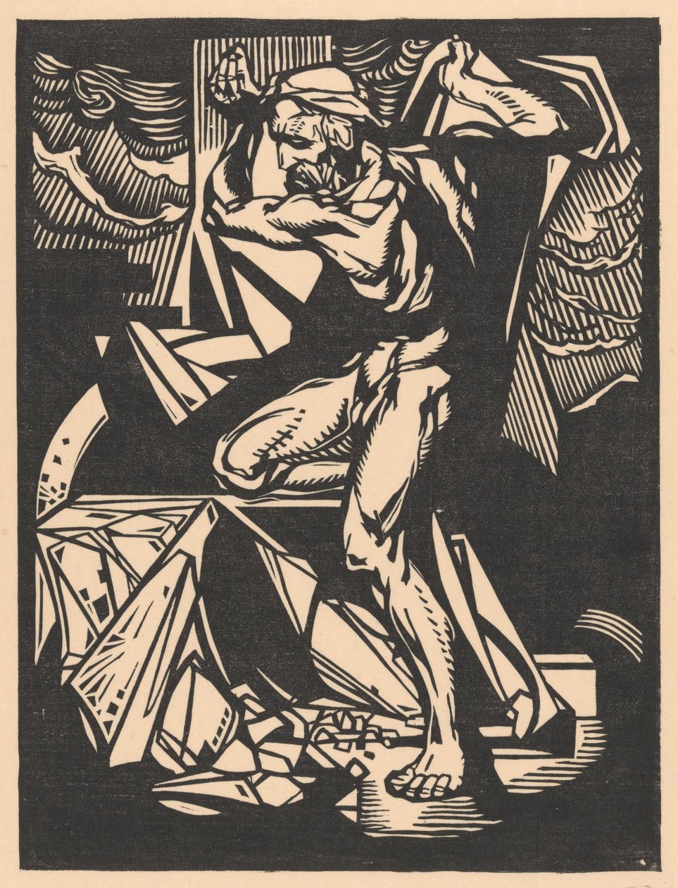 Samson tapınağın sütunlarını yok eder by Johannes Josephus Aarts