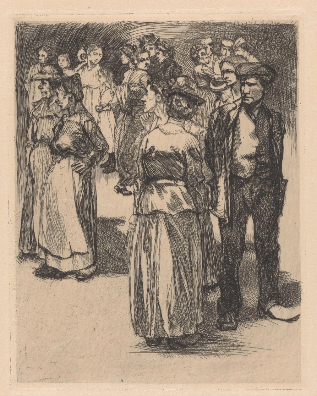 Ayakta erkekler ve kadınlar by Johannes Josephus Aarts