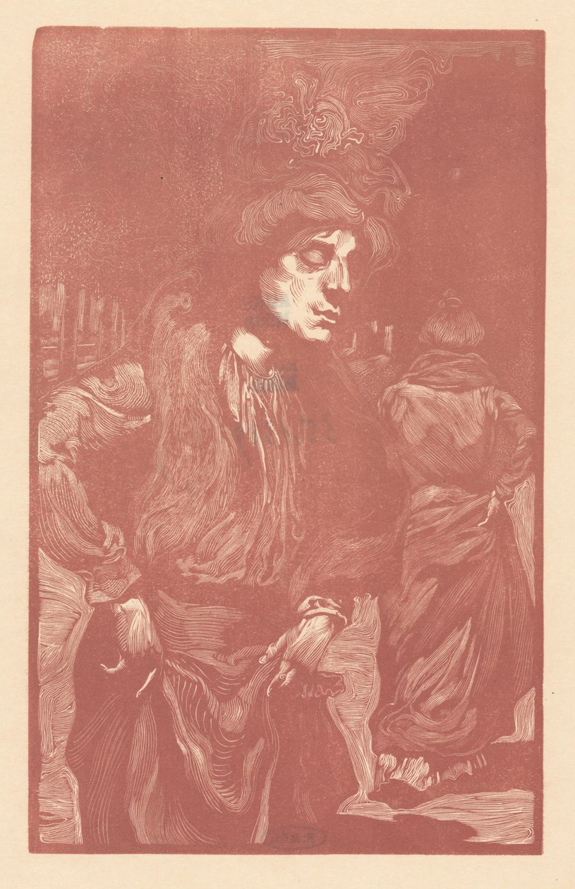 Sokakta yürüyen iki kadın by Johannes Josephus Aarts