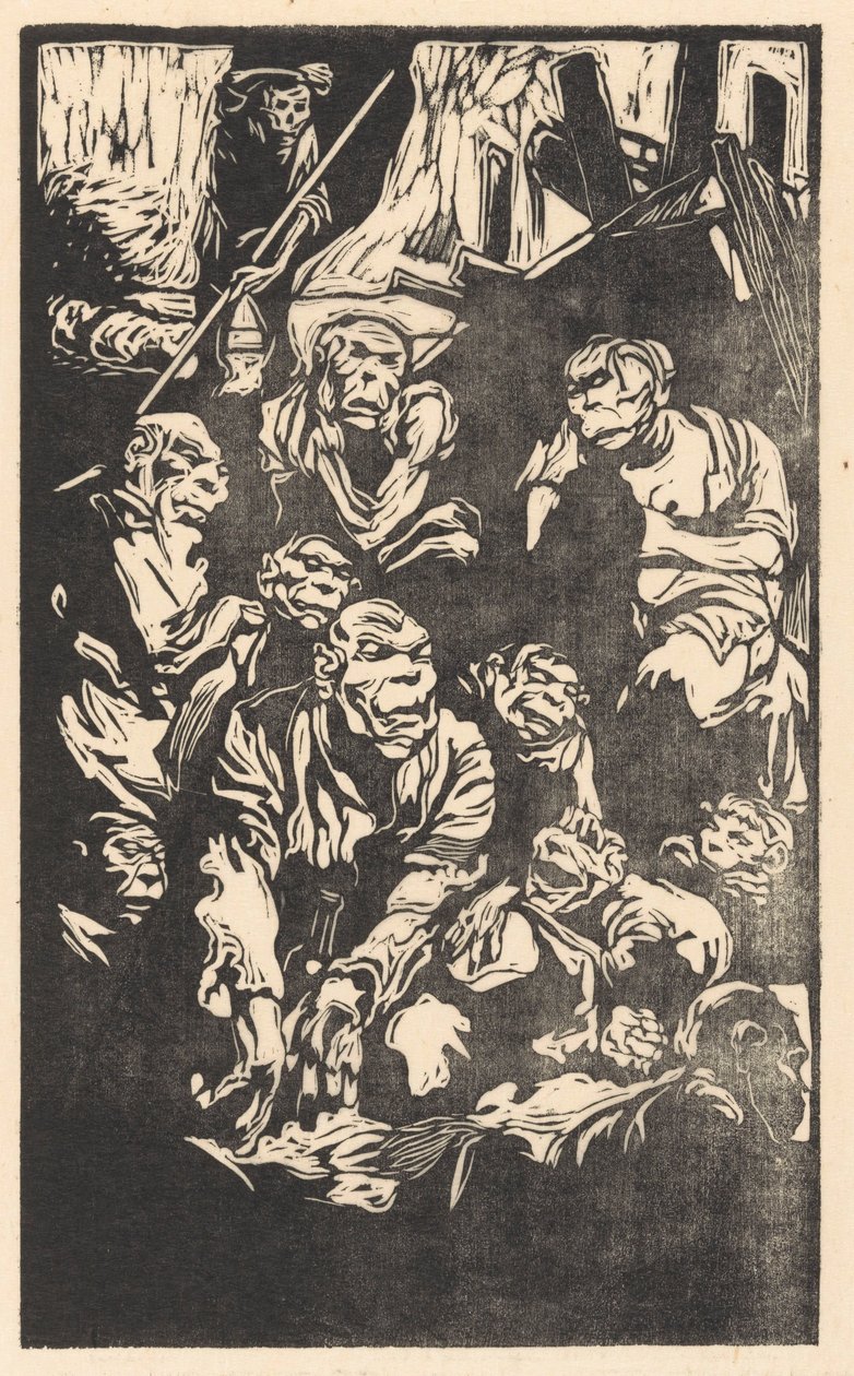 Oturan Fantastik Yaratıklar by Johannes Josephus Aarts