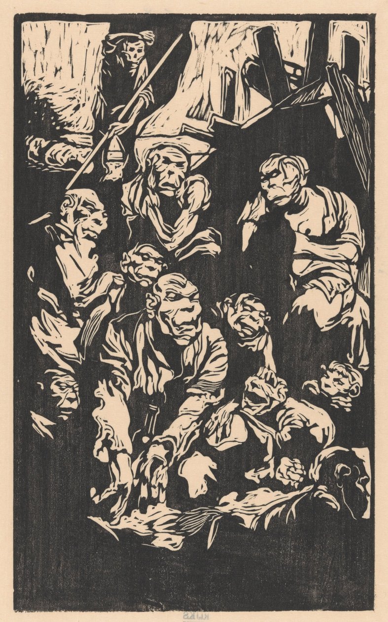 Oturan Fantastik Yaratıklar by Johannes Josephus Aarts