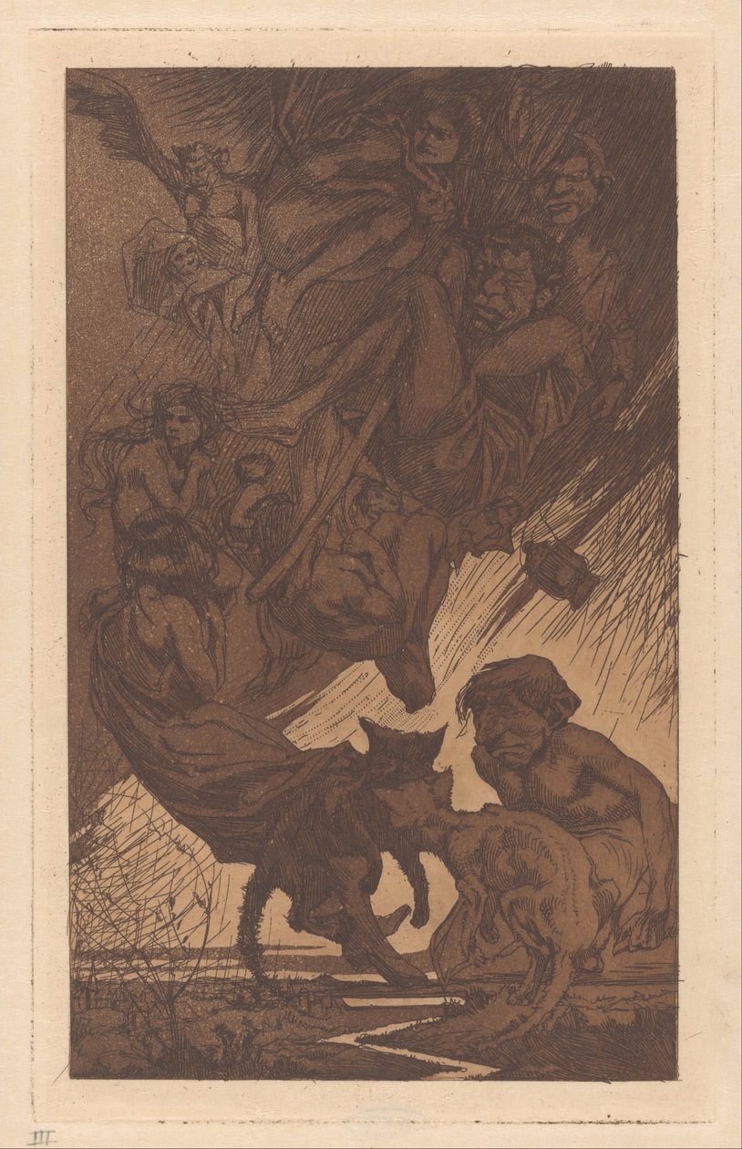 Yüzen insanlar, fantastik yaratıklar ve kediler by Johannes Josephus Aarts