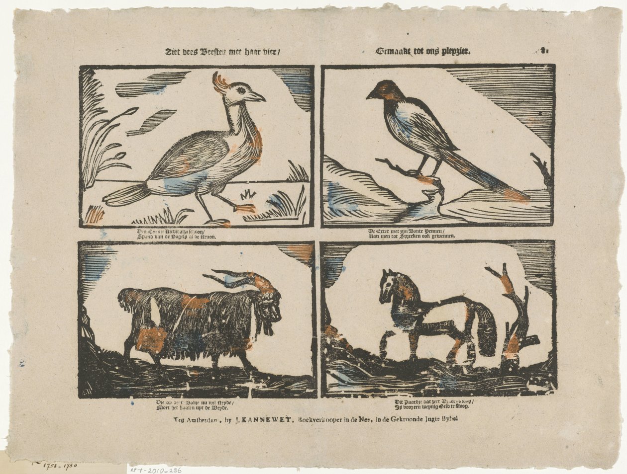 Dörtlüyle bu canavarlara bakın / Zevkimize göre yapıldı (nesnedeki başlık) by Johannes Kannewet (II)
