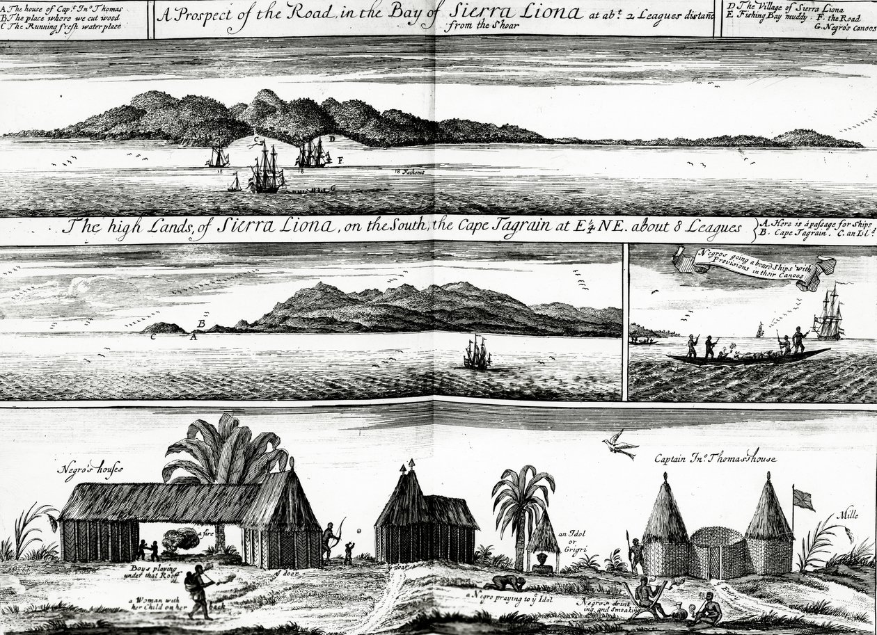 A Prospect of the Bay in the Bay of Sierra Liona, Awnsham ve John Churchill