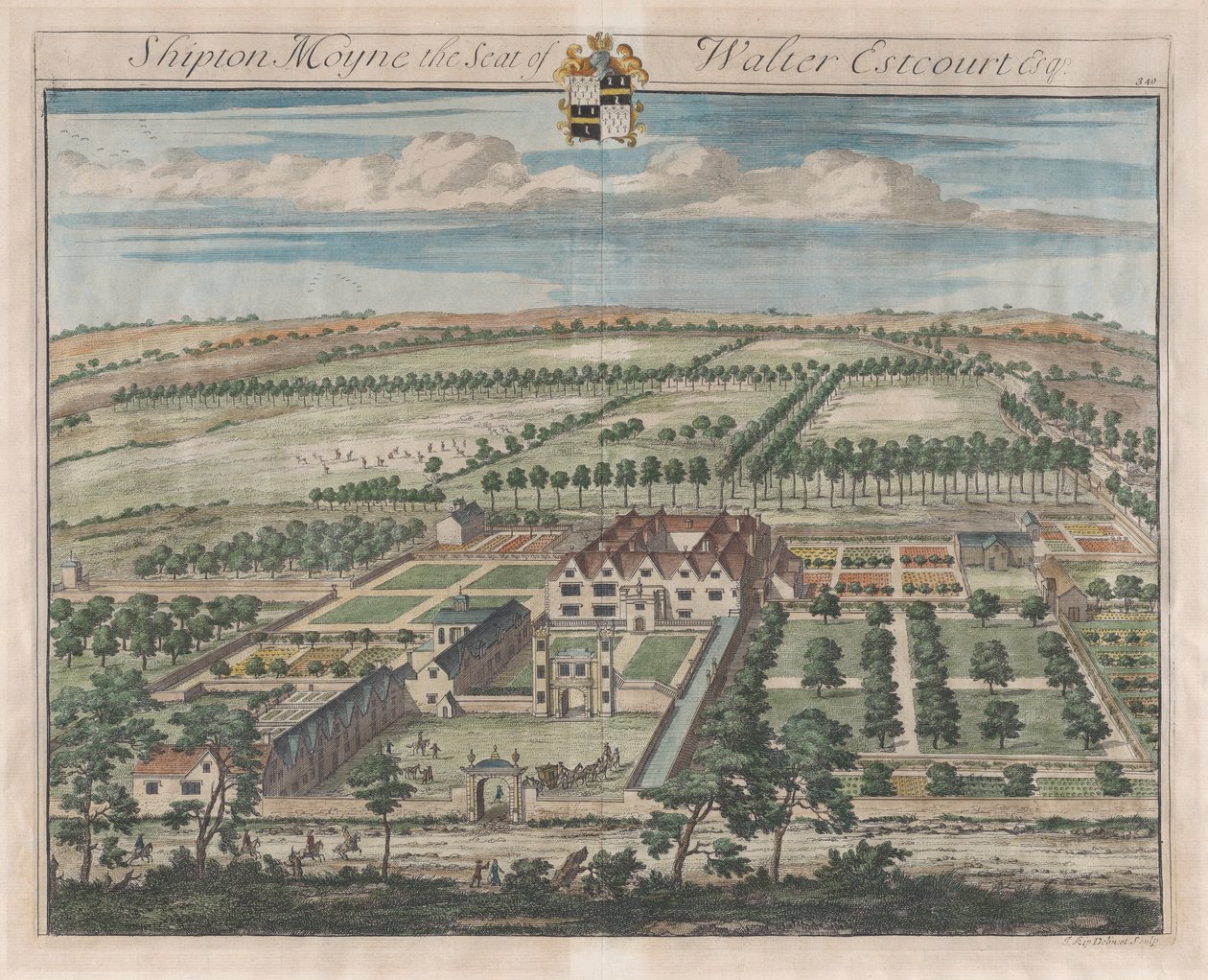 Shipton Moyne, The Seat of Walter Estcourt, Esq., [1712] 1768