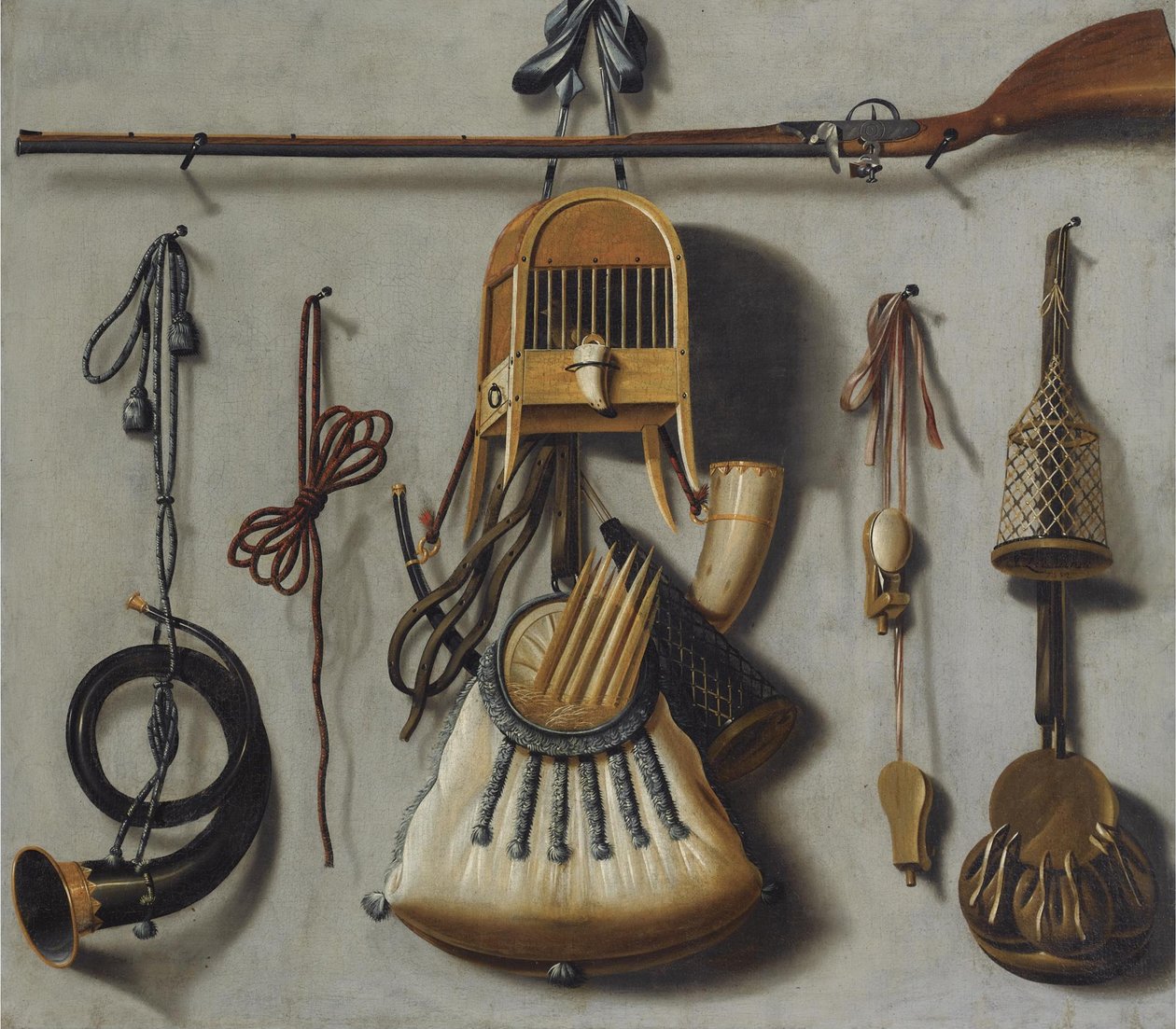 Av Ekipmanları ile Natürmort by Johannes Leemans