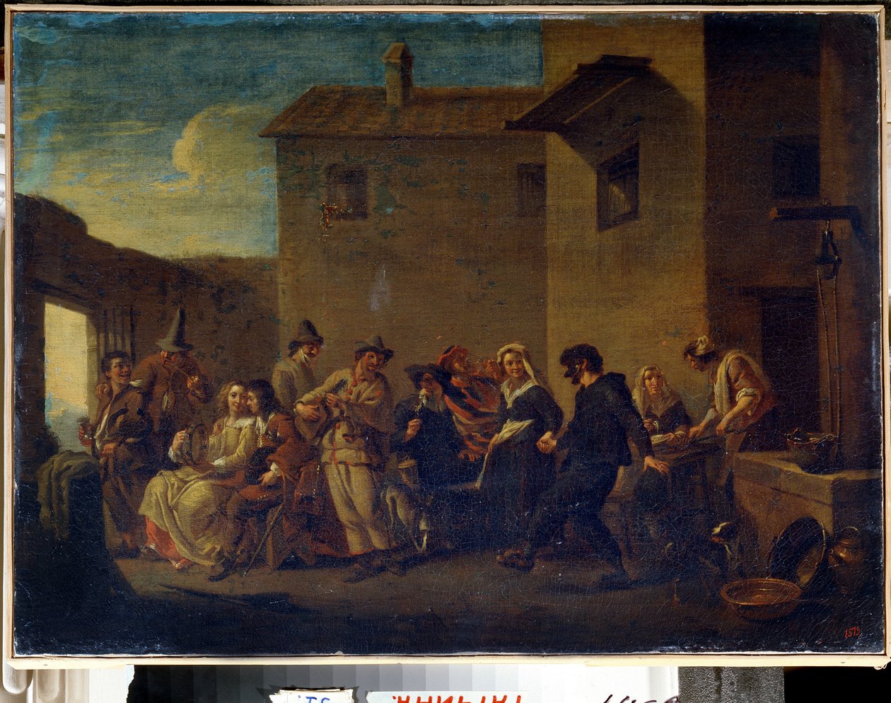 Venedik Karnavalı (Venedik Karnavalı). Johannes Lingelbach tarafından yapılan boyama by Johannes Lingelbach
