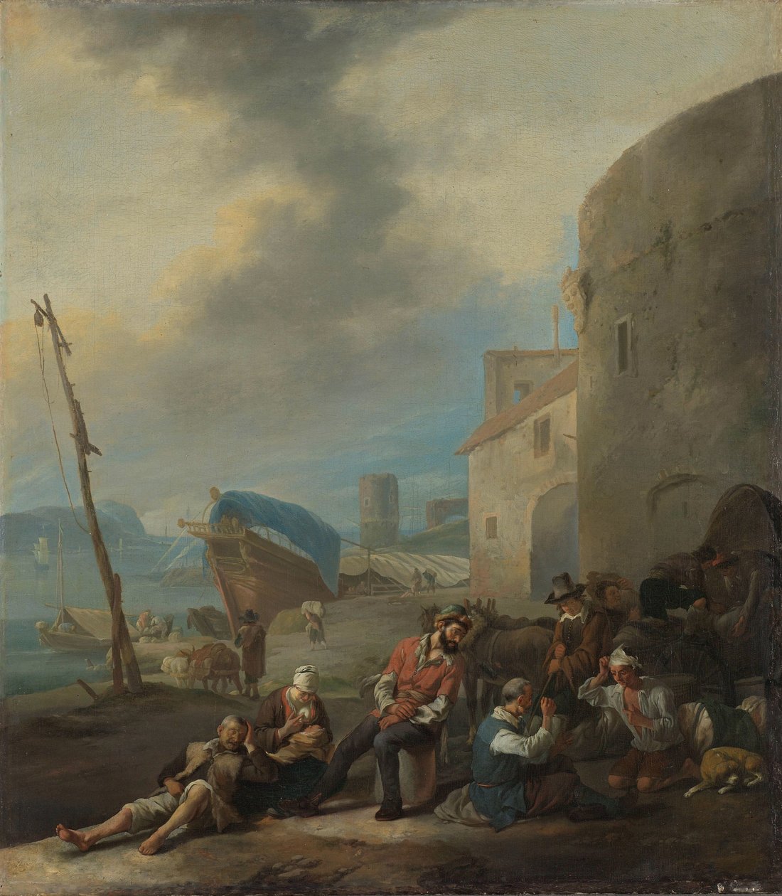 İtalyan Limanı by Johannes Lingelbach