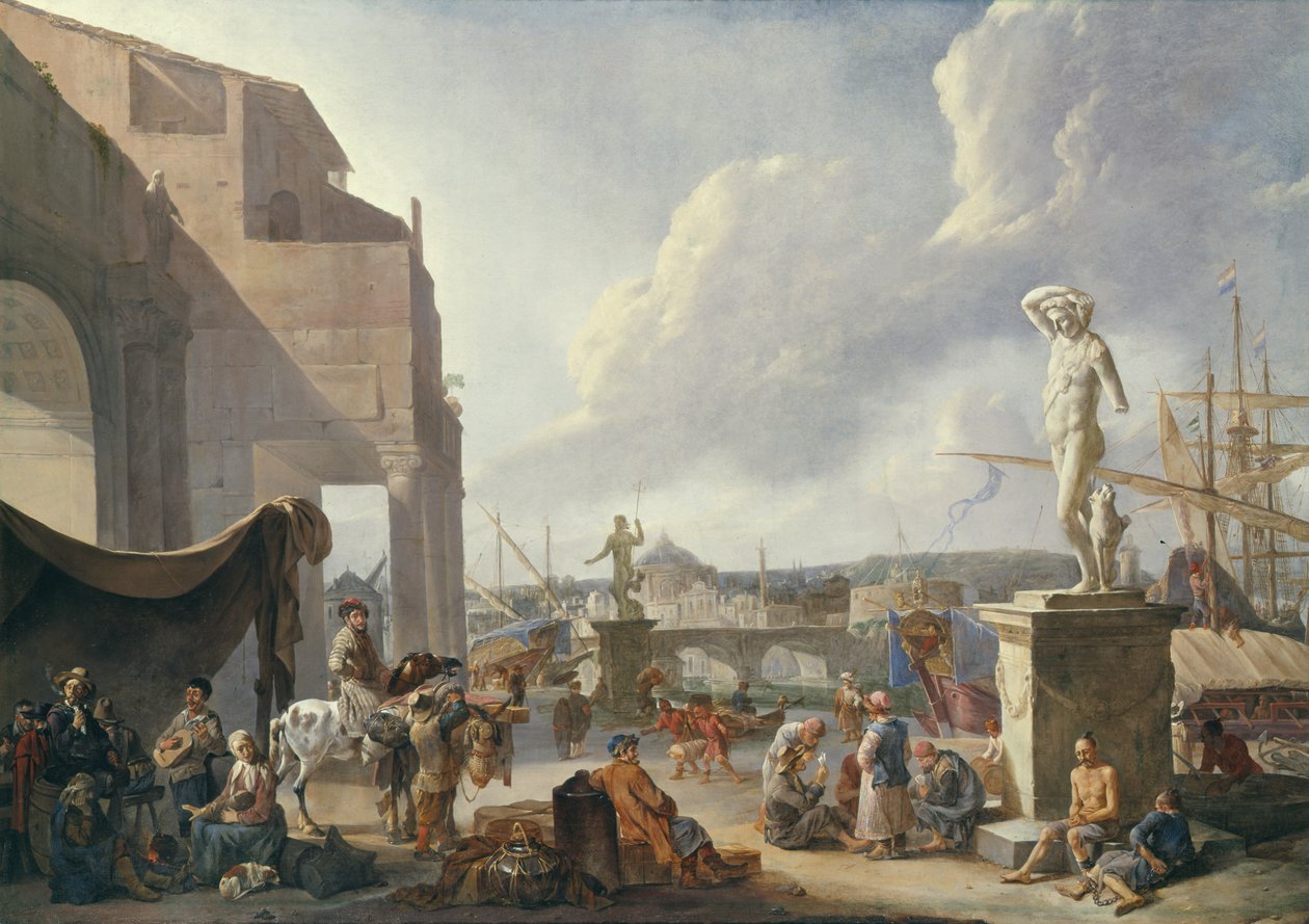 İtalyan Limanı by Johannes Lingelbach