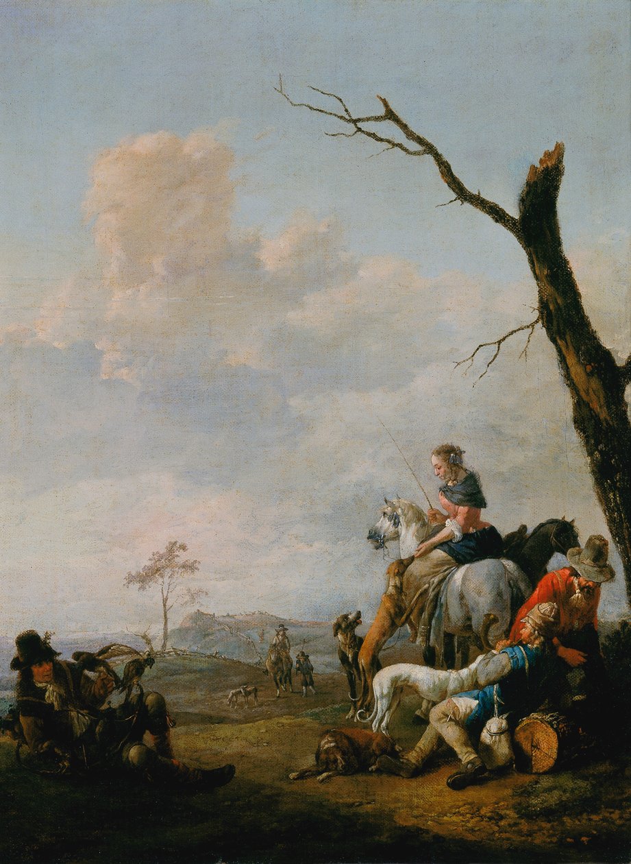 Avdan sonra dinlenme by Johannes Lingelbach