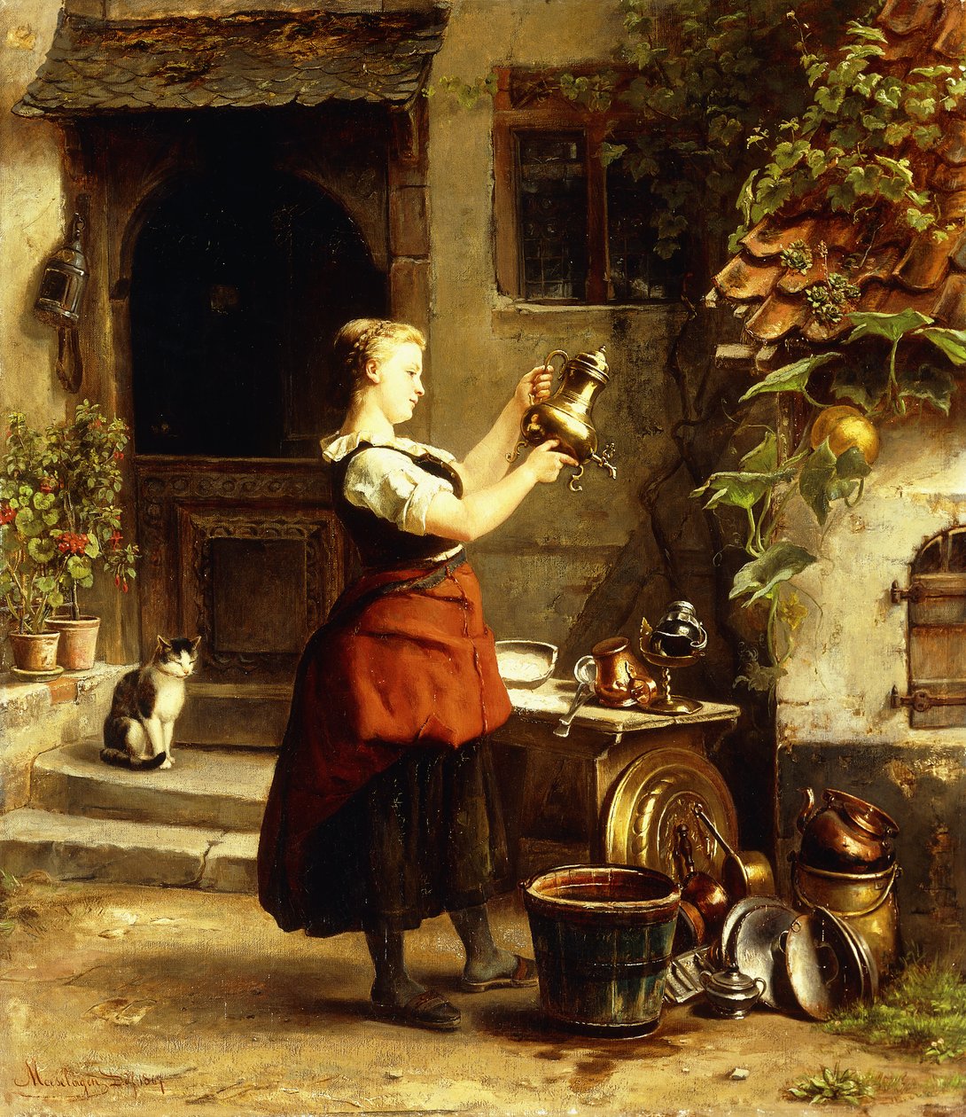 Mutfak Hizmetçisinin Aynası by Johannes Moeselagen