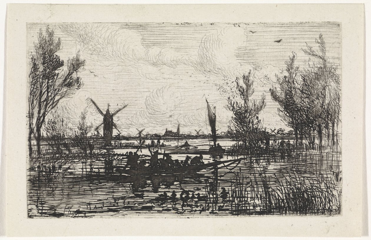 Hollandalı manzara by Johannes Tavenraat