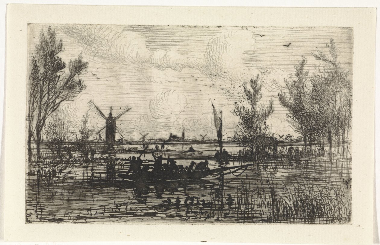 Hollandalı manzara by Johannes Tavenraat